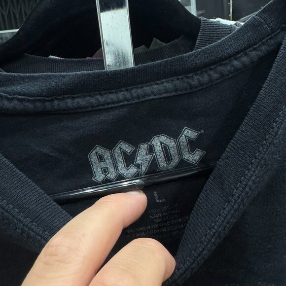 Vintage AC/DC “Highway to Hell” Band T-Shirt Men’s Large | Official Black Rock G - Picture 4 of 4